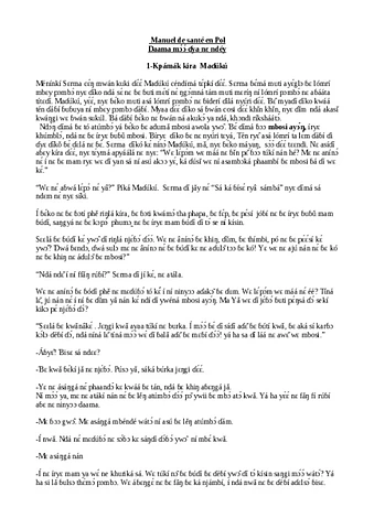 Kááta ɓɛ mbosi.